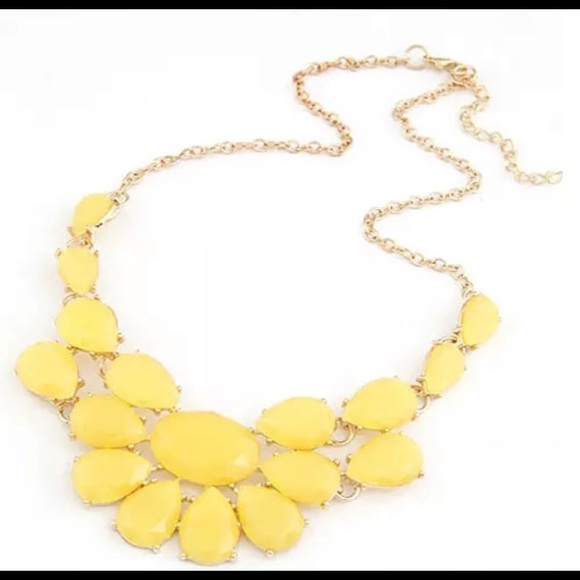 Acrylic Gem  Bib Statement Necklace(Price is firm) - Picture 1 of 6
